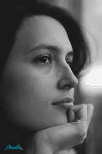 thinking lady